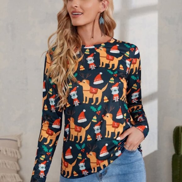 Ladies size Large Christmas shirt - Picture 4 of 8